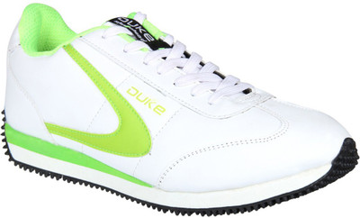 

Duke Running Shoes For Men(White, Green, White and p.green