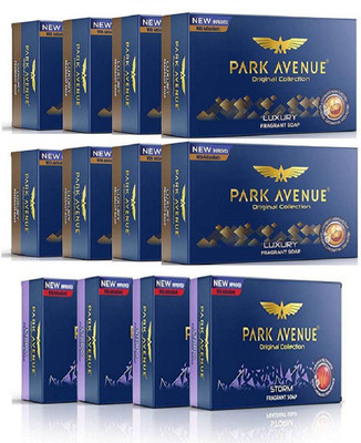 

Park Avenue LUXURY Fragrant Soap 125g X 8+ STORM Fragrant Soap 125 g X 4(1500 g, Pack of 12)