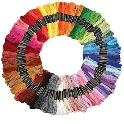 DIY Crafts Multicolor Thread(100 m Pack of100)