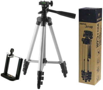 

casadomani Portable Lightweight Tripod-3110 Tripod(Silver & Black, Supports Up to 1500)