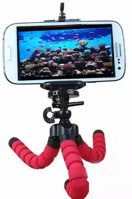 

Blue Birds Newest Lightweight Flexible Octopus Style Portable and Adjustable Tripod Stand Holder with Mobile Attachment for DSLR, Action Cameras, Digital Cameras & Smartphones Tripod(Multicolor, Supports Up to 1000 g)