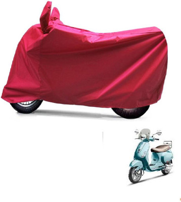 ABP Two Wheeler Cover for Piaggio(Piaggio Vespa, Red)