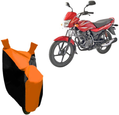 ABP Two Wheeler Cover for Bajaj(Platina, Black, Orange)
