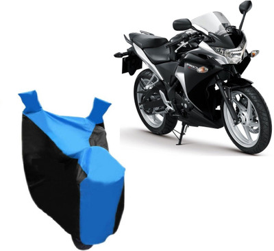 ABP Two Wheeler Cover for Honda(CBR 250R, Black, Blue)