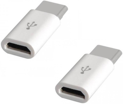 

TRP TRADERS PACK OF 2 TYPE C OTG CONVERTER TO MINI MICRO USB Adapter (White) USB Adapter(White)