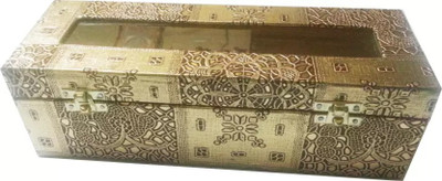 DC Designer Bangle Box Bangle Box, Jewellery Box Vanity Box (Golden) bangle box Vanity Box(Golden)