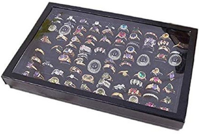 

DIY Crafts Finger Ring Display Box with Hinged Lid for Jewelry Display with 100 Slots Jewellery Vanity Box(Multicolor)