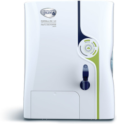 

Pureit HUL Marvella RO+UV with Fruit & Veg Purifier 8 RO + UV Water Purifier(White)
