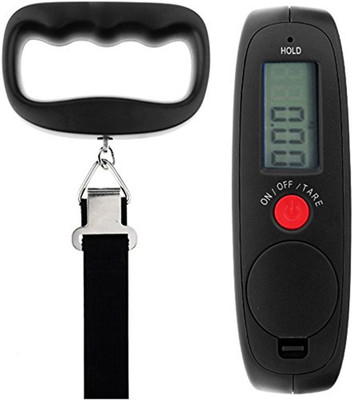 

Gadget Hero's Portable Hanging Luggage Weight Machine Digital Belt Weighing Scale(Black)