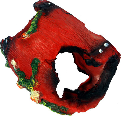 

Aquapetzworld Resin Hollow Tree Trunk Ornament, Betta Fish Accessories, Aquarium Decorations, Small and Medium Fish Tank Decor, with Holes for Small Fish Pets to Swim Through Laterite Unplanted Substrate(Orange)