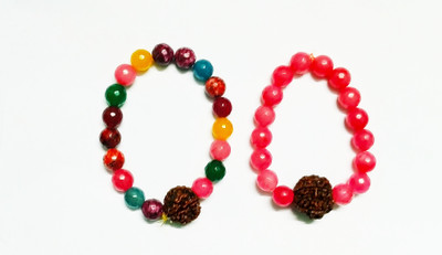 Kanta Astro House Stone, Wood Onyx Bracelet Set(Pack of 2)