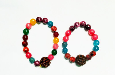 Kanta Astro House Stone, Wood Onyx Bracelet(Pack of 2)