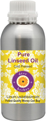 

Deve Herbes Pure Linseed Oil 630ml -Linum Usitatissimum 100% Natural Cold Pressed(630 ml)