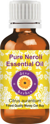 

Deve Herbes Pure Neroli Essential Oil (Citrus aurantium) 100% Natural Therapeutic Grade Steam Distilled(15 ml)