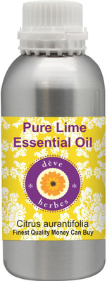 

Deve Herbes Pure Lime Essential Oil 1250ml (Citrus aurantifolia) 100% Natural Therapeutic Grade Steam Distilled(1250 ml)