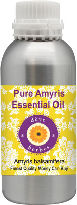

Deve Herbes Pure Amyris Essential Oil 300ml (Amyris balsamifera) 100% Natural Therapeutic Grade Steam Distilled(300 ml)
