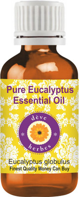 

Deve Herbes Pure Eucalyptus Essential Oil 100ml (Eucalyptus globules) 100% Natural Therapeutic Grade Steam Distilled(100 ml)