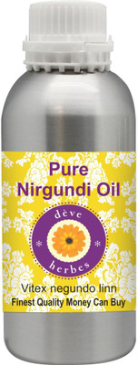 

Deve Herbes Pure Nirgundi Oil 1250ml (Vitex negundo linn) 100% Natural Therapeutic Grade(1250 ml)