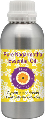 

Deve Herbes Pure Nagarmotha Essential Oil (Cyperus scariosus) 100% Natural Therapeutic Grade Steam Distilled(300 ml)