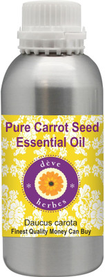 

Deve Herbes Pure Carrot Seed Essential Oil 300ml (Daucus carota) 100% Natural Therapeutic Grade Steam Distilled(300 ml)
