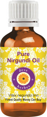

Deve Herbes Pure Nirgundi Oil 50ml (Vitex negundo linn) 100% Natural Therapeutic Grade(50 ml)