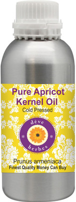 

Deve Herbes Pure Apricot Kernel Oil 630ml (Prunus armeniaca) 100% Natural Therapeutic Grade(630 ml)
