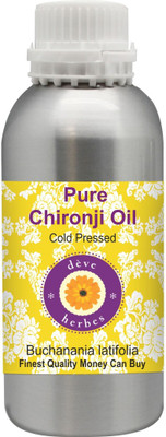 

Deve Herbes Pure Chironji Oil 300ml (Buchanania latifolia) 100% Natural Therapeutic Grade(300 ml)