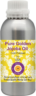 

Deve Herbes Pure Golden Jojoba Oils (Simmondsia chinensis) 100% Natural_ Therapeutic Grade Cold Pressed(1250 ml)
