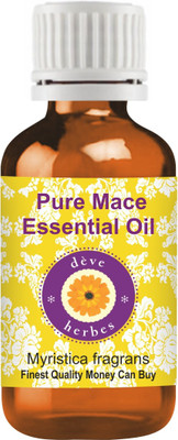 

Deve Herbes Pure Mace Essential Oil 100ml (Myristica fragrans) 100% Natural Therapeutic Grade Steam Distilled(100 ml)