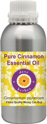 

Deve Herbes Pure Cinnamon Essential Oil 630ml (Cinnamomum zeylanicum) 100% Natural Therapeutic Grade Steam Distilled(630 ml)
