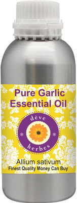 

Deve Herbes Pure Garlic Essential Oil 630ml (Allium sativum) 100% Natural Therapeutic Grade Steam Distilled(630 ml)