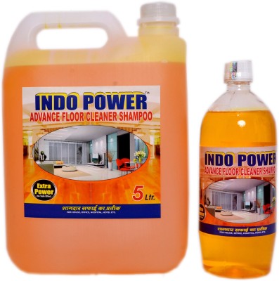 INDOPOWER ADVANCE FLOOR CLEANER SHAMPOO LIME (1ltr.+ 5ltr.) COMBO PACK LIME(2 x 3000 ml)