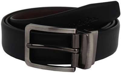 

Hidedge Men Formal Black Synthetic Reversible Belt, Dual