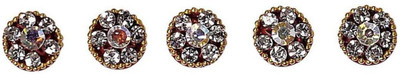 

beauty gold designer Round bindi for beautiful lady & girl forehead, nails Maroon Bindis(mugli marathi, bengali bindi, Bollywood style)