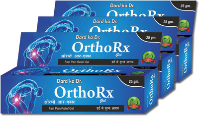 OrthoRx Gel Ayurvedic Pain Relieving Gel (Pack of 3) Gel(75 g)