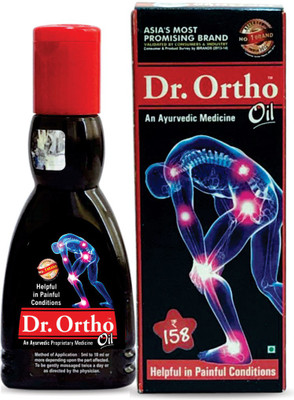 Dr. Ortho Oil 60 ml (Ayurvedic Medicine, Helpful in Joint Pain, Back Pain, Knee Pain, Leg Pain, Shoulder Pain, Wrist Pain, Neck Pain, Ankle Pain) Liquid(60 ml)