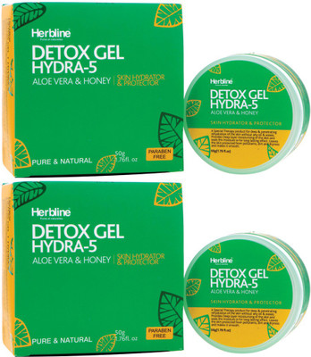 

Herbline Detox Gel Hydra-5 Aloevera & Honey 50gm Pack Of-2(50 g, Pack of 2)