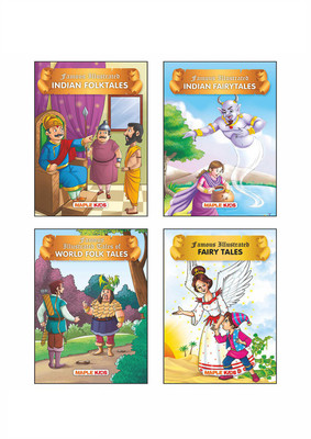 Folk Tales (Illustrated) (Set of 4 Books)(English, Paperback, Maple Press)