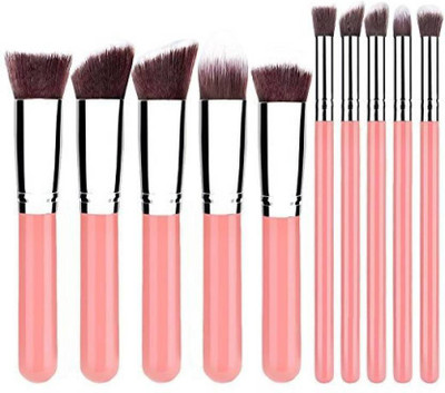 

Urbanaked professional brushes, 10 Pcs Makeup Brushes Blush Eyeliner Face Powder Brush Kit ( pink)(Pack of 10)