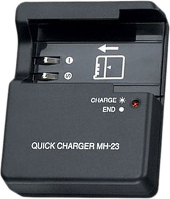 

Eshopher Suitable For En-El9, En-EL9a Battery Free Charging Cable with MH-23 Camera Battery Charger(Black)