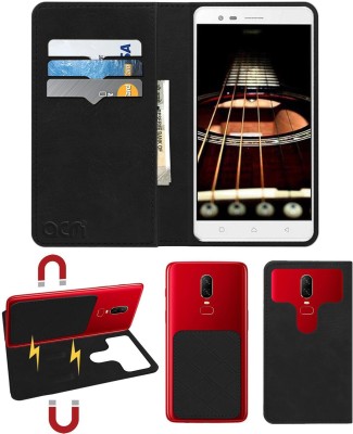 ACM Flip Cover for Lenovo Vibe K5 Note(Black, Cases with Holder, Pack of: 1)