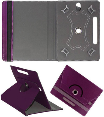 Cutesy Flip Cover for iBall Slide Q45i 7 inch(Purple, Cases with Holder, Pack of: 1)