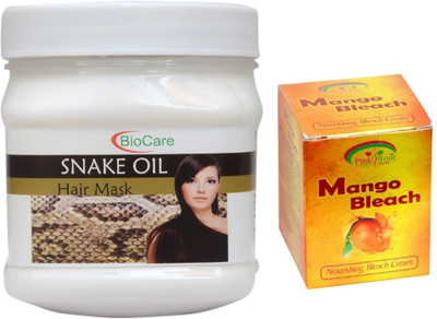 

Pink Root MANGO BLEACH 43G WITH SNAKE OIL HAIR MASK 500G(Set of 2)