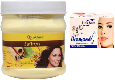 

Pink Root DIAMOND BLEACH 43G WITH SAFFRON CREAM 500G(Set of 2)