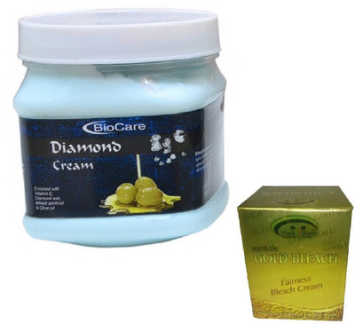 

Pink Root GOLD BLEACH 43G WITH BIOCARE DIAMOND CREAM 500GM(Set of 2)