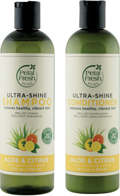 

Petal Fresh Ultra Shine Shampoo & Conditioner Aloe & Citrus Combo 355 Ml(Set of 2)