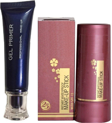 

tanvi27 NEW COMBO OF HIGH DEFINITION SMOOTH PRIMER WITH PAN STICK(Set of 2)