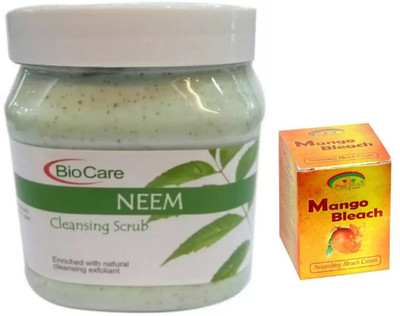 

Pink Root MANGO BLEACH 43G WITH NEEM SCRUB 500GM(Set of 2)