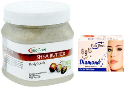 

Pink Root DIAMOND BLEACH 43G WITH SHEA BUTTER CREAM 500GM(Set of 2)
