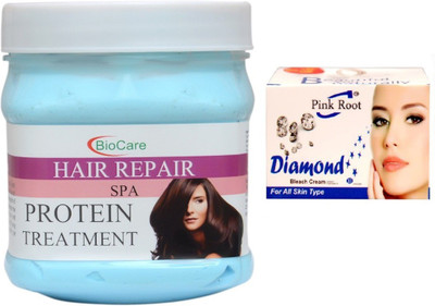 

Pink Root DIAMOND BLEACH 43G WITH HAIR REPAIR SPA 500G(Set of 2)